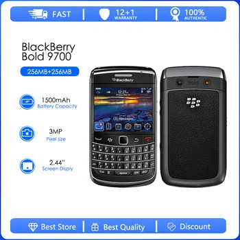 Blackberry 9700 Renoveeritud Originaal-unlocked telefon Blackberry 9700 3G, WIFI, GPS telefon tasuta shipping Pilt