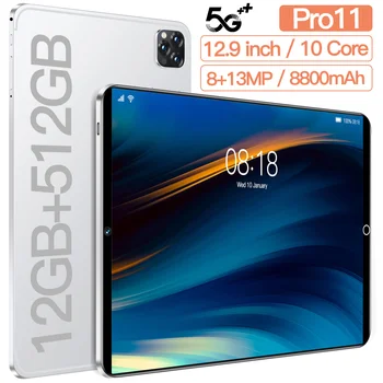 Tablett P11 Pro 10.1 Tolline Tablete Full HD Ekraani Tabletid Android 10 Dual Sim 8800mAh Tablette P11 Pro Android Ülemaailmse Firmware 5G Pilt