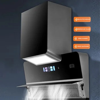 CXW-410-ZS02 Leibkonna Köök Äraveo Vahemikus kapuuts Automaatne Puhastus Suitsu Masin Seina külge kinnitatav Mikrofon Pilt