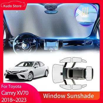 Täielik Auto Päikesevarju Toyota Camry XV70 Daihats Altis 2018~2023 esiklaasi Raami Kardin Päikese Vari Visiir Tagumine Külje Aken Pilt