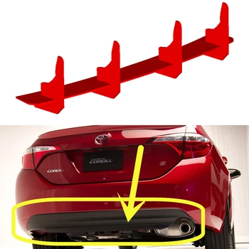 Toyota Corolla Ameerika Versioon 2014-2019 Aastal Tagumine Difuusor Kaitseraua Lip-Spoiler Splitter Body Kit Tarvikud Pilt