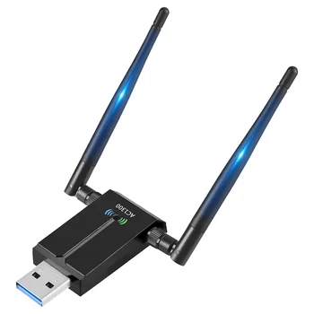 1300Mbps pikamaa USB WiFi Adapter ARVUTI Desktop Sülearvuti ,Juhtmeta USB Adapter Dual Band 2,4 GHz, 5 ghz Interneti Pulk Pilt