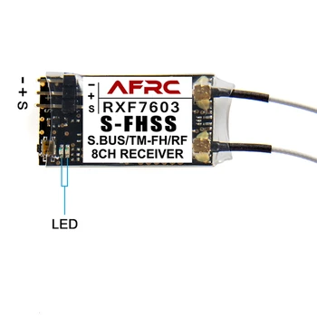 AFRC RXF7603 8CH Mini Vastuvõtja Futaba S-FHSS/TM-FH RF Moodul kaugjuhtimissüsteemi 18MZ,14SG, 10 J, 8J, 6J Pilt