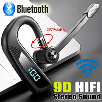 Pikk Oote-Bluetooth-5.2 Peakomplekt hääljuhtimine Traadita Earbuds Veekindel Sport Kõrvaklapid HIFI Heli Earhook Kõrvaklapid Pilt