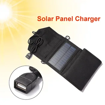 40W Kokkupandav päikesepaneel USB 5V Päikese Laadija Kott Kaasaskantav Solar Power Bank päikesepatareid Väljas Mobile Power Telkimine, Matkamine Pilt