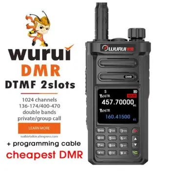 wurui D99 DMR-digitaalne walkie talkie, kahesuunaline raadio sink profesional pikamaa seadme omanik UHF-VHF amatöörid seadmed kõigis ansamblid Pilt
