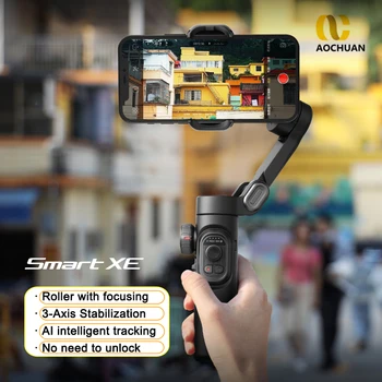 AOCHUAN SMART XE Kokkupandav 3 telg Pihuarvutite Gimbal Stabilizer Selfie Pulga Nutitelefoni iPhone Huawei Samsung OPPO Xiaomi Vivo Pilt