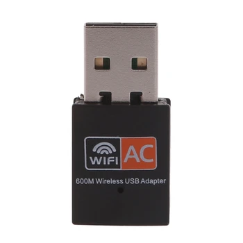 Mugav WiFi5 USB Adapter Võrkude Card600Mbps Wireless Dongle for Windows 10/8.1/8/7/XP Systerms Pistikud & Play Pilt