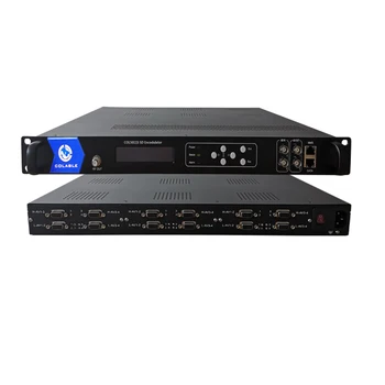 IP dvb modulaator 24 Kanalid CVBS, et DVB -C AV RF-DVB-T ATSC ISDB Kodeerija Modulaator COL5011S Pilt