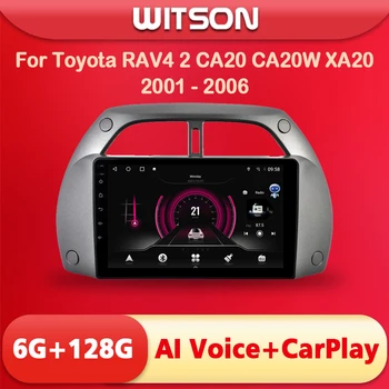 WITSON 9 tolline Android 11 AI HÄÄL 1 Din Kriips Auto raadio TOYOTA RAV4 2001 2002-2005 Auto auto stereo navigatsiooni GPS Player Pilt