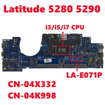 CN-04X332 4X332 CN-04K998 4K998 Dell Latitude 5280 5290 All Sülearvuti Emaplaadi CDM60 LA-E071P Koos i3 i7, i5 CPU DDR4 100% Testitud Pilt