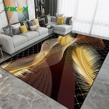 Luksuslik 3D-Trükitud Vaip Kaasaegse Stiili elutuba, Magamistuba, Vannituba Kodu Kaunistamiseks Ala Vaipa Anti-Slip Pestav põrandamatid Pilt