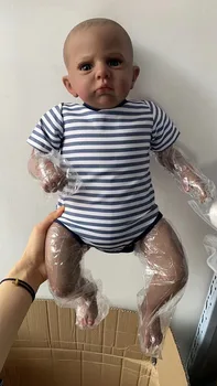 60cm Bebe Nukk Uuestisündinud Populaarne Limited Edition Nukk Ärkvel Vastsündinud Bebe Tõetruu Pehme Reaalne Touch Kaisu Baby Doll Pilt