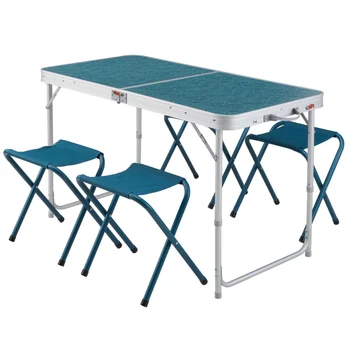 Ketšua, Telkimine lahtikäiv Laud, 4 tooli, Sinine telkimine tabel set Pilt