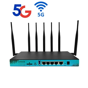 1200Mbs 5G M. 2 Juhtmevaba WIFI 2.4 G 5.8 G 4*RJ45 LAN 16 MB 256MB Openwrt Gigabit Router Quectel RM500Q-GL RM502Q-AE RM520N-GL Pilt