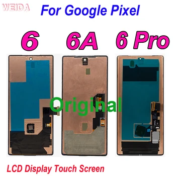 Algne LCD Google Pixel 6 GB7N6 LCD Ekraan Puutetundlik Assamblee Raami Google Pixel 6A Pixel 6 Pro 6Pro GLUOG LCD Pilt