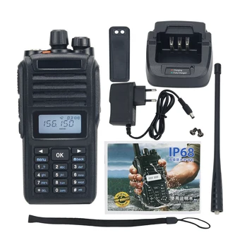 IP68 Veekindel Professionaalne Walkie Talkie VHF-UHF Transiiver Pihuarvutite Saatja 198 Kanalid Pilt